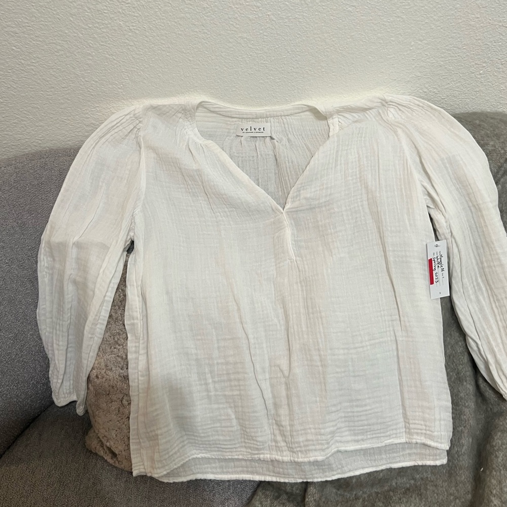 Velvet by Graham and Spencer Maggie Gauze blouse